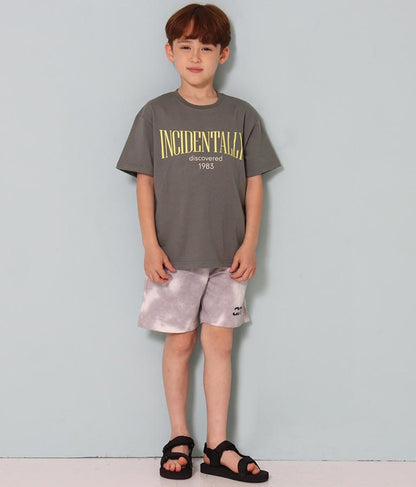 バイカラープリントビッグTシャツ 423-2824