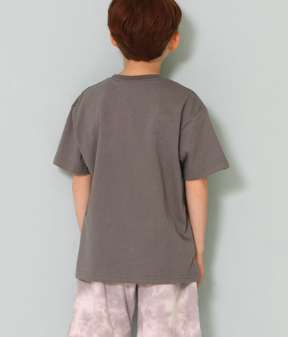 バイカラープリントビッグTシャツ 423-2824