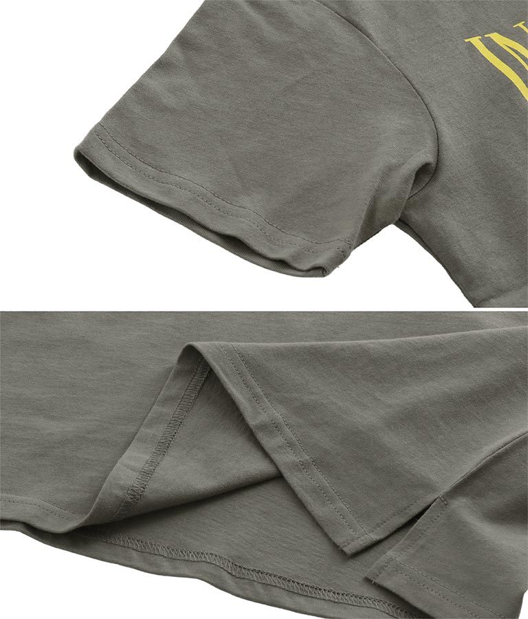 バイカラープリントビッグTシャツ 423-2824