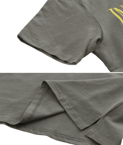 バイカラープリントビッグTシャツ 423-2824