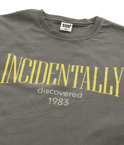 バイカラープリントビッグTシャツ 423-2824