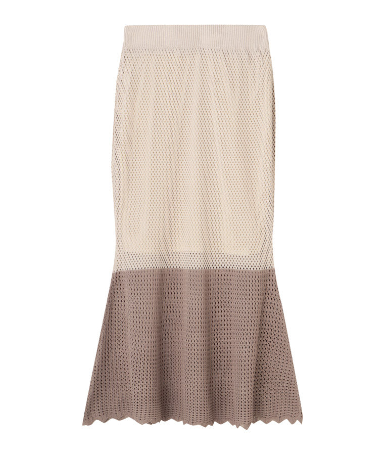 サマーニット 配色 マーメイド スカート 521-6369