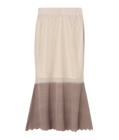 サマーニット 配色 マーメイド スカート 521-6369