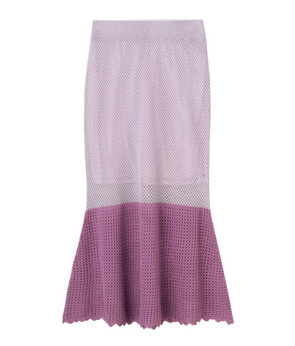 サマーニット 配色 マーメイド スカート 521-6369