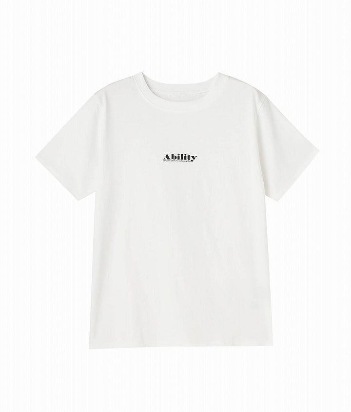 天竺スモールロゴプリントTシャツ 363-9096