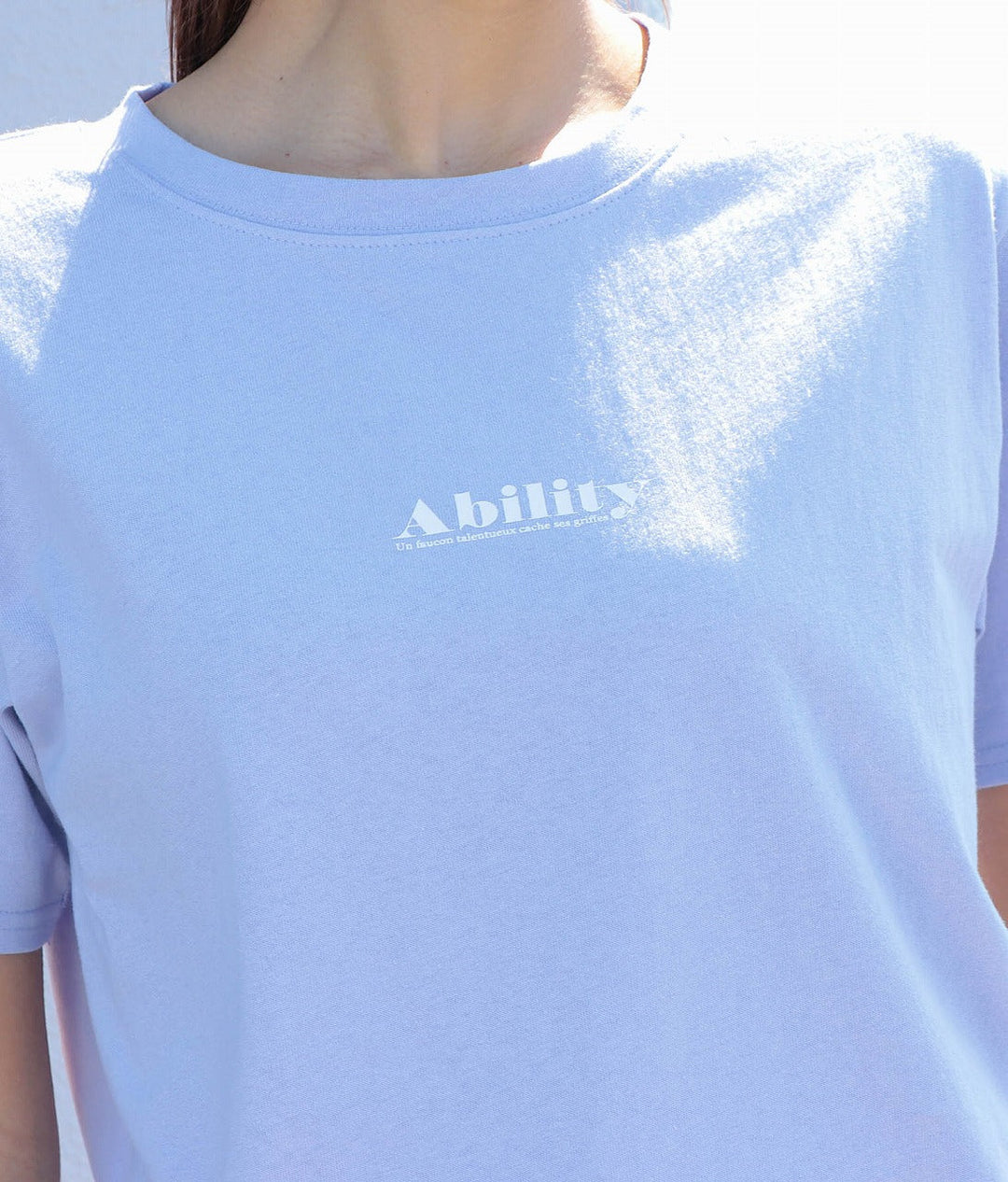 天竺スモールロゴプリントTシャツ 363-9096