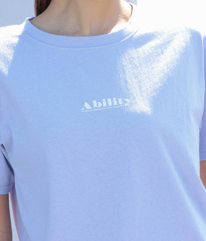 天竺スモールロゴプリントTシャツ 363-9096