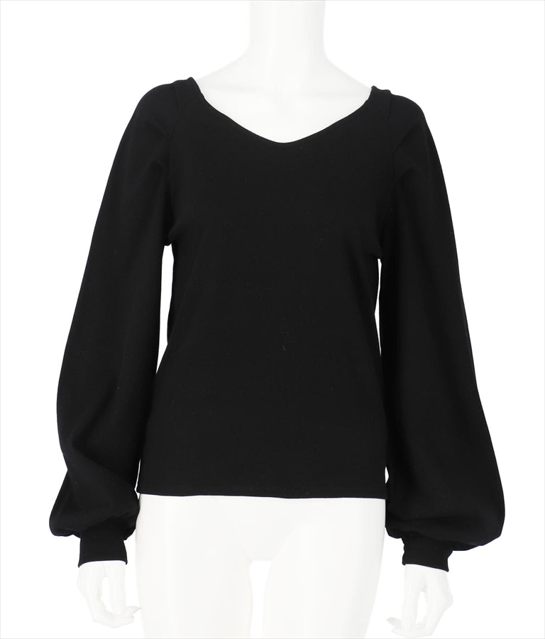 ラグラン ボリュームスリーブ リブ トップス カットソー 523-6589