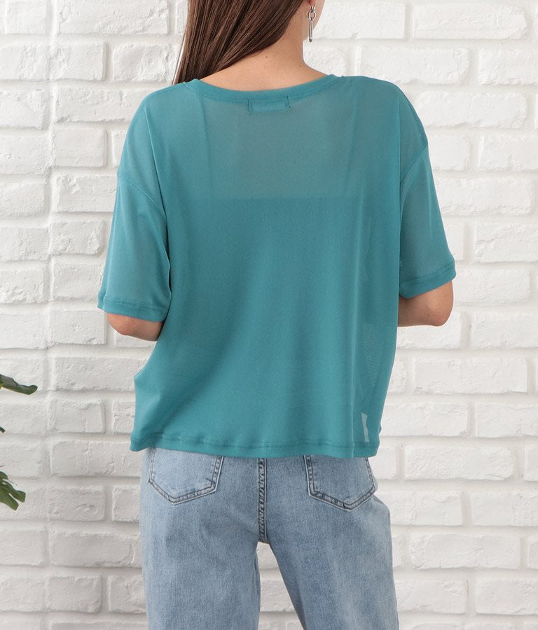 シアーネットTシャツ 493-2393