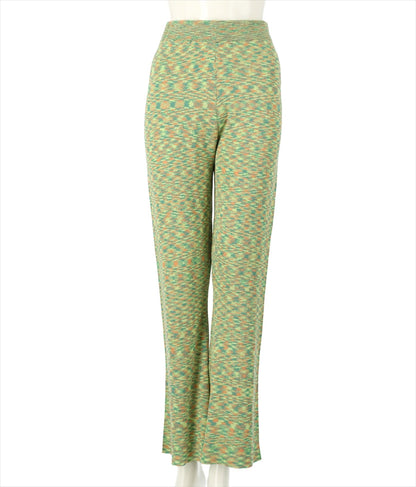 段染め柄 バックスリット フレア パンツ 852-5419