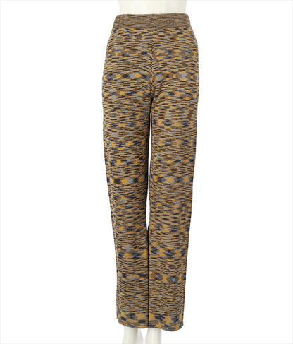 段染め柄 バックスリット フレア パンツ 852-5419