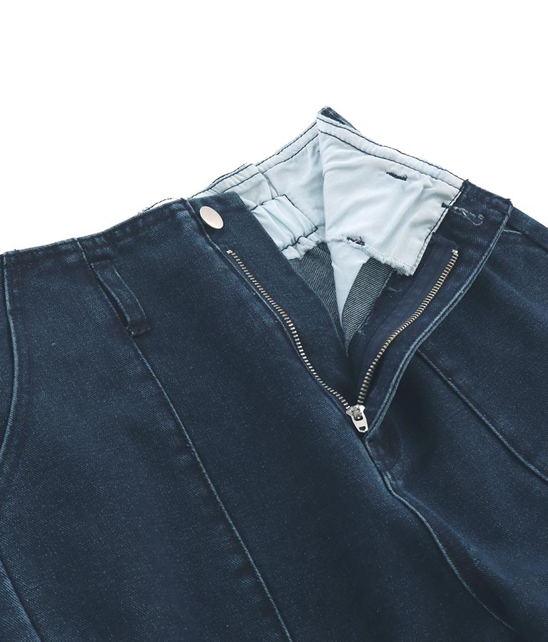 バックゴム フレア デニム パンツ 792-8907