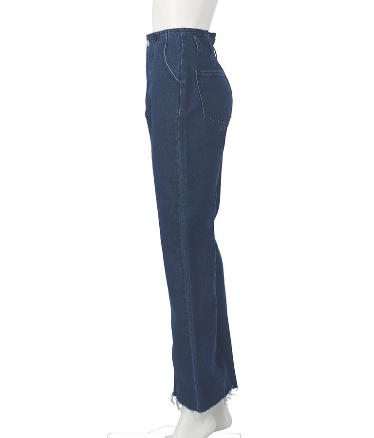 バックゴム フレア デニム パンツ 792-8907