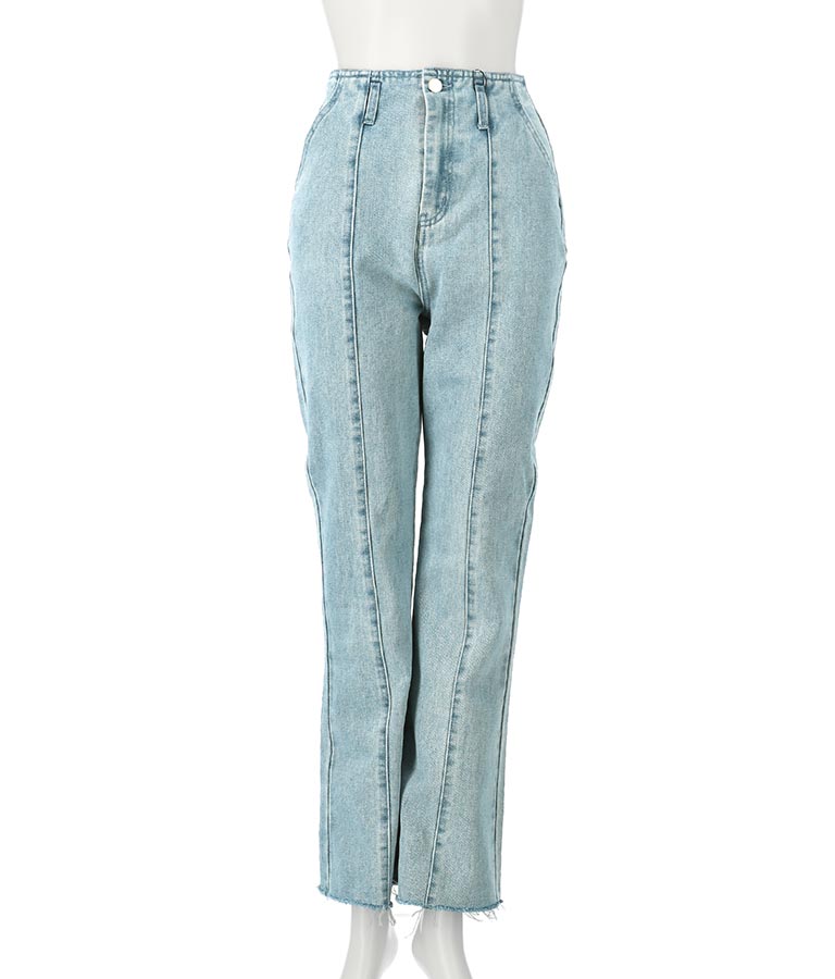 バックゴム フレア デニム パンツ 792-8907