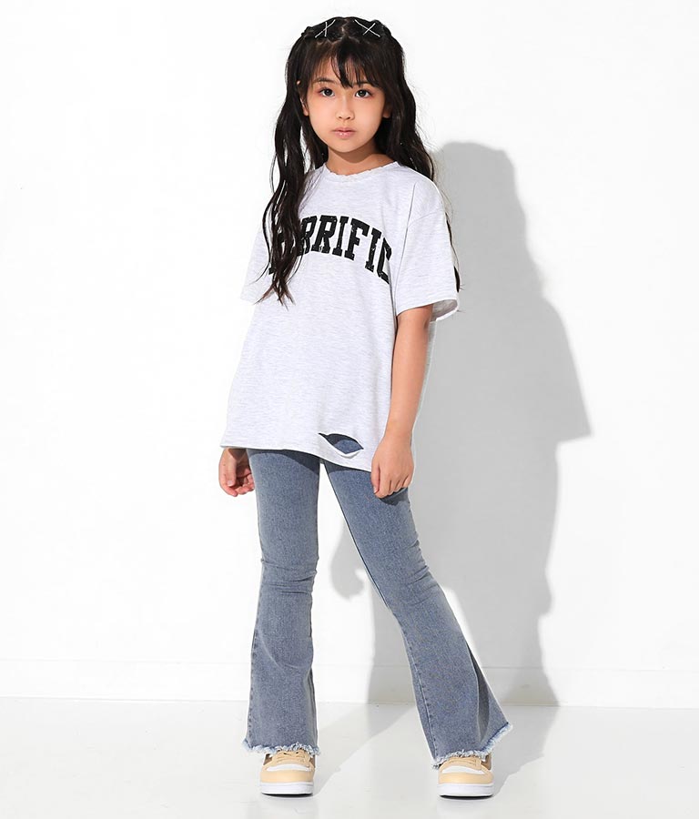 カレッジ ロゴ ダメージ ビッグ Tシャツ 423-2555