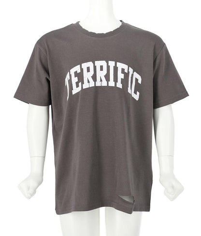 カレッジ ロゴ ダメージ ビッグ Tシャツ 423-2555