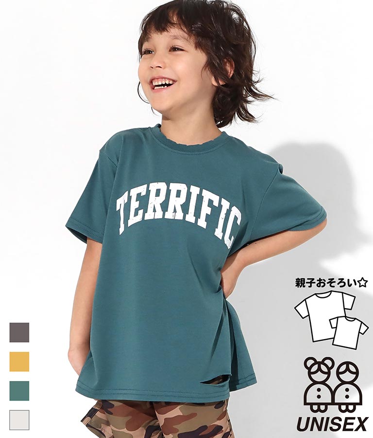 カレッジ ロゴ ダメージ ビッグ Tシャツ 423-2555