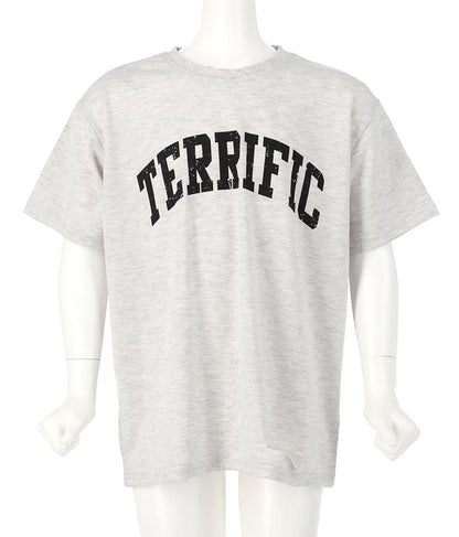 カレッジ ロゴ ダメージ ビッグ Tシャツ 423-2555