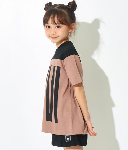 プリント 配色 ビッグ Tシャツ 423-2789