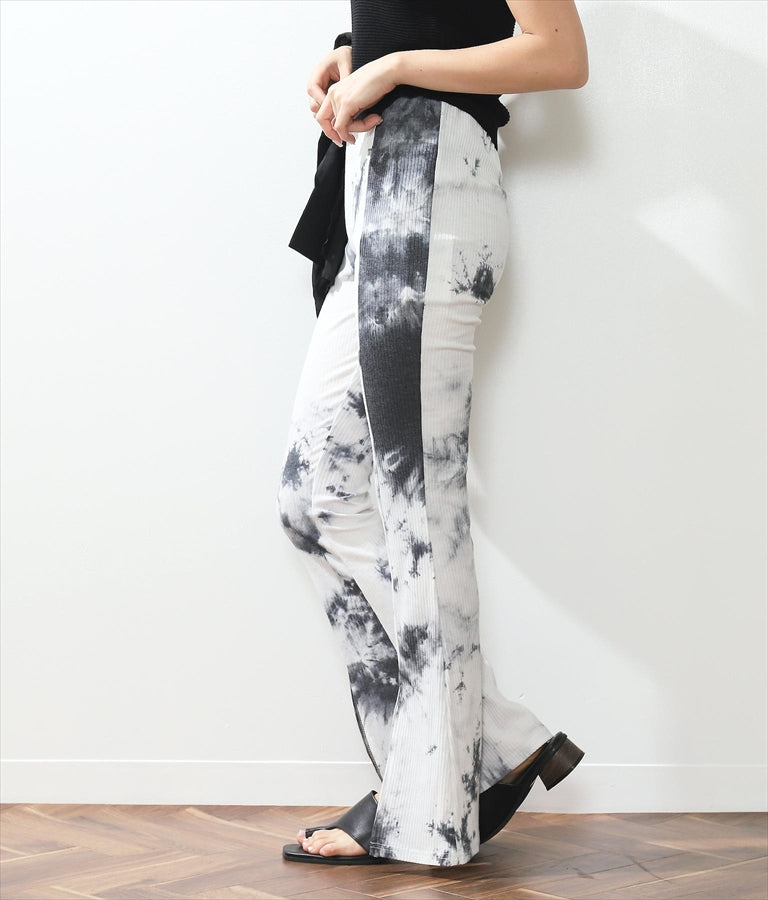 タイダイ リブ スリット フレアパンツ  152-5212