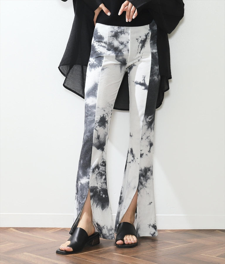 タイダイ リブ スリット フレアパンツ  152-5212