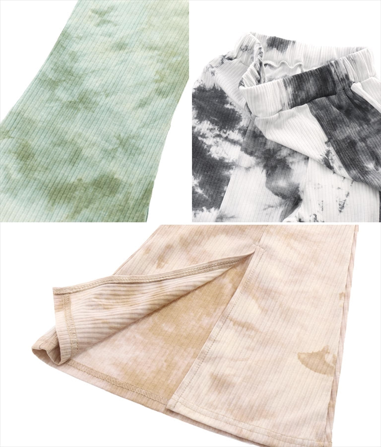 タイダイ リブ スリット フレアパンツ  152-5212