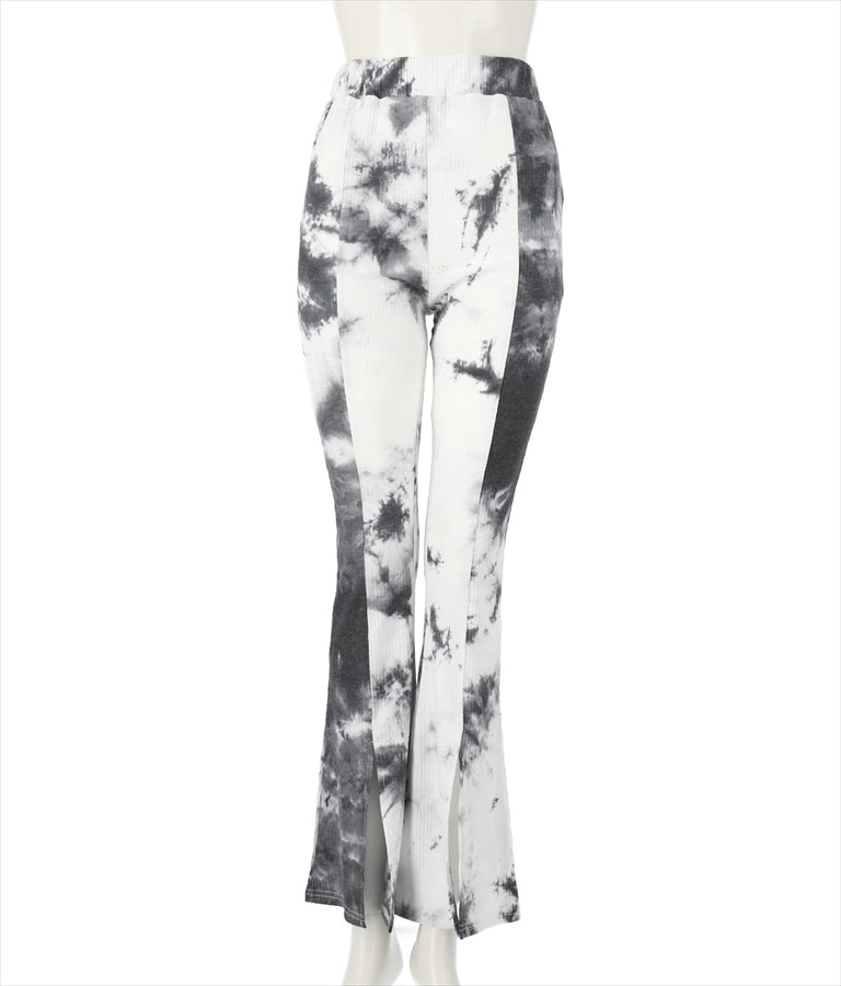 タイダイ リブ スリット フレアパンツ  152-5212