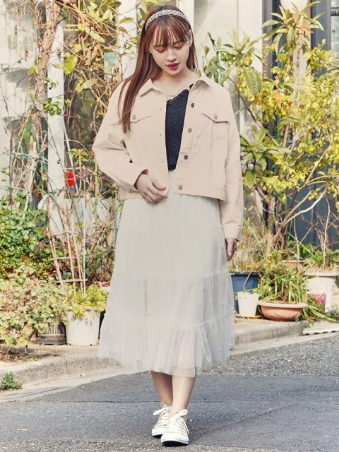 カラーツイル ショート ジャケット 524-6264