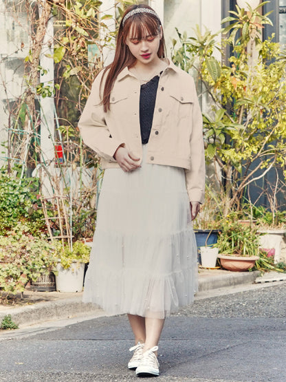 カラーツイル ショート ジャケット 524-6264