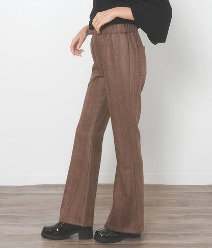 パイソン柄フレアパンツ