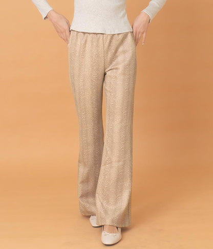 パイソン柄フレアパンツ 552-5603