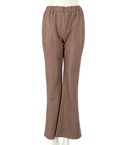 パイソン柄フレアパンツ 552-5603