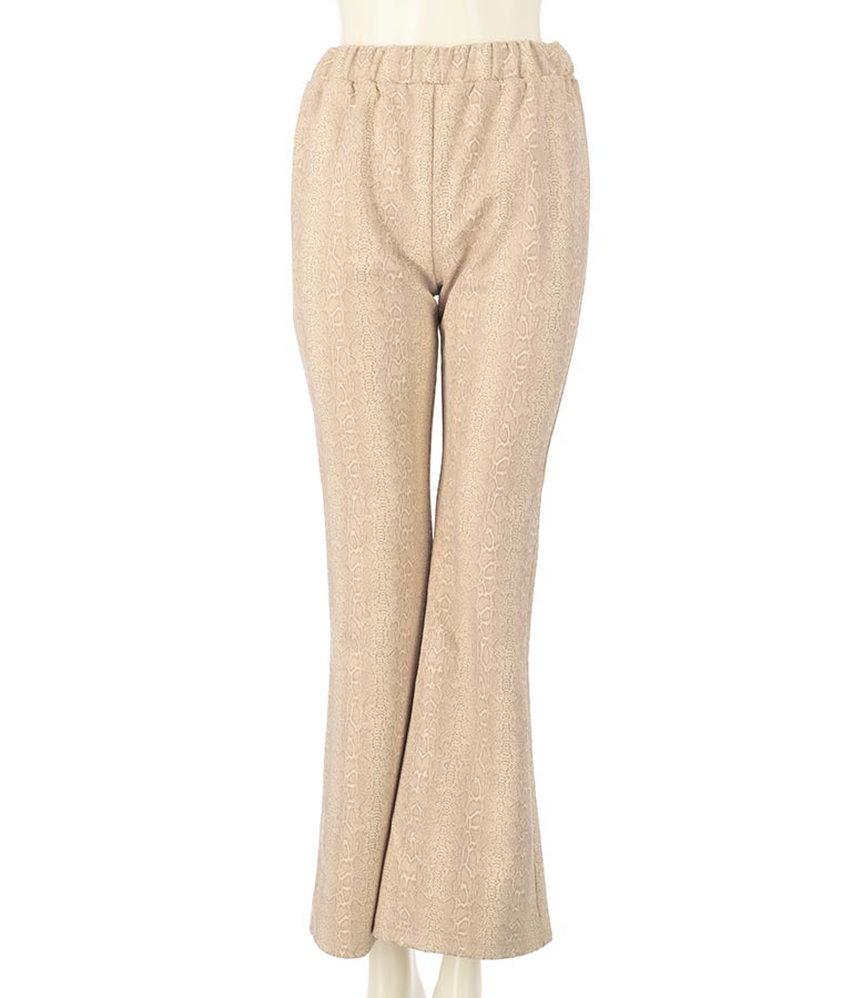 パイソン柄フレアパンツ 552-5603