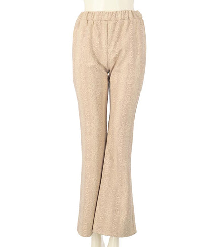 パイソン柄フレアパンツ 552-5603