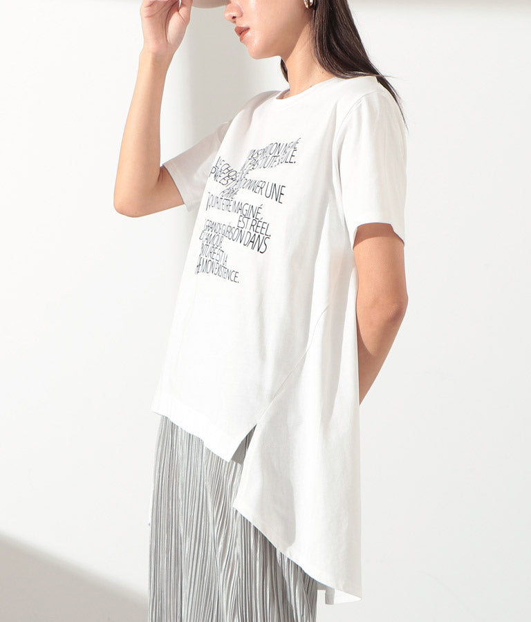 ランダムロゴバックロングプルオーバー 363-8801