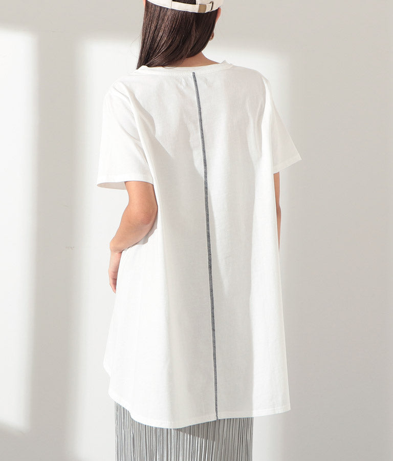 ランダムロゴバックロングプルオーバー 363-8801