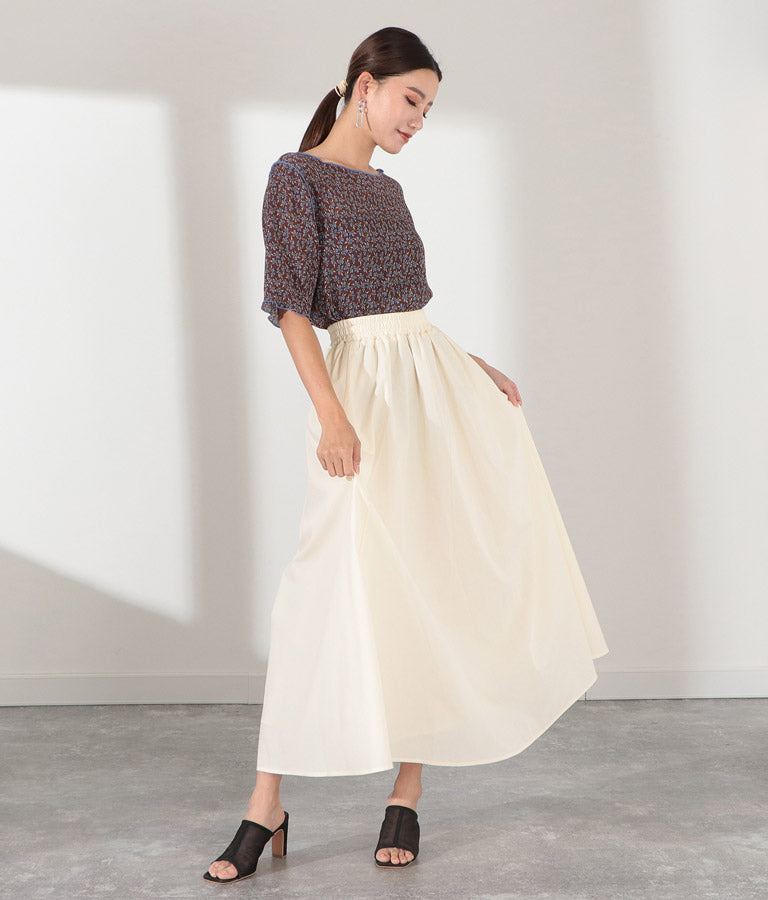 小花柄メローシアートップスTシャツ