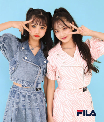 ANAPGiRL × FILA コラボ パフスリライダースジャケット 915-6877