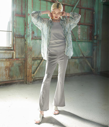 リブラウンドヘムタンクトップ