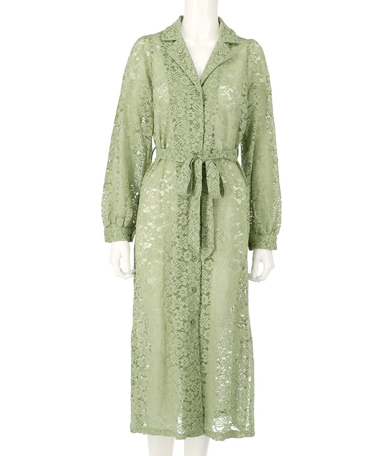 レース ロング カーディガン 524-6258