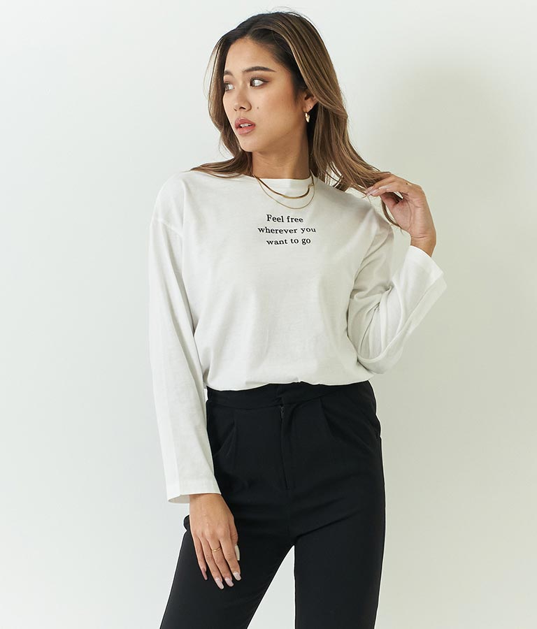 テーパードパンツ×ロングTシャツセット 158-5166