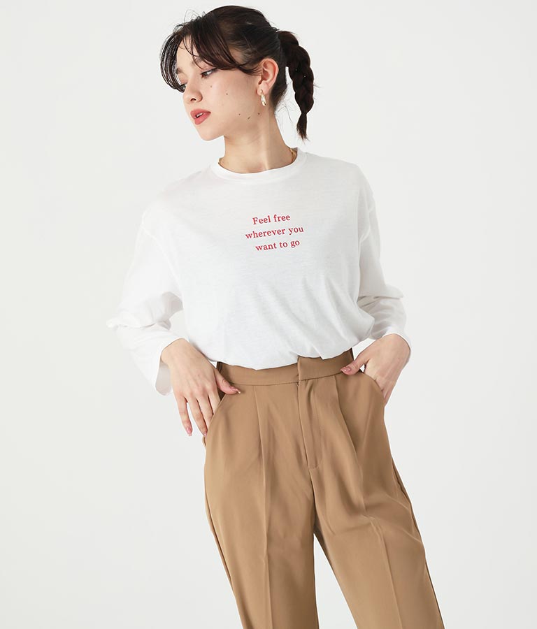 テーパードパンツ×ロングTシャツセット 158-5166