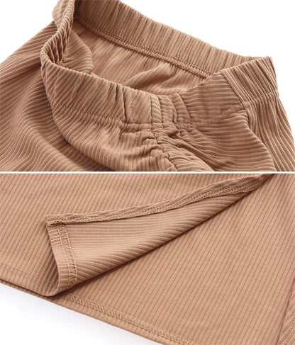 カット リブ スリット デザイン タイト スカート 791-8429