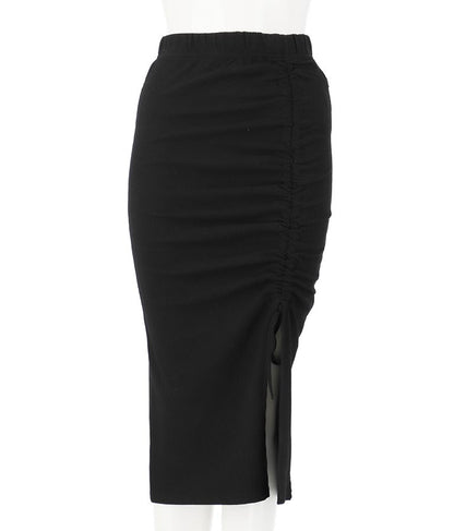 カット リブ スリット デザイン タイト スカート 791-8429