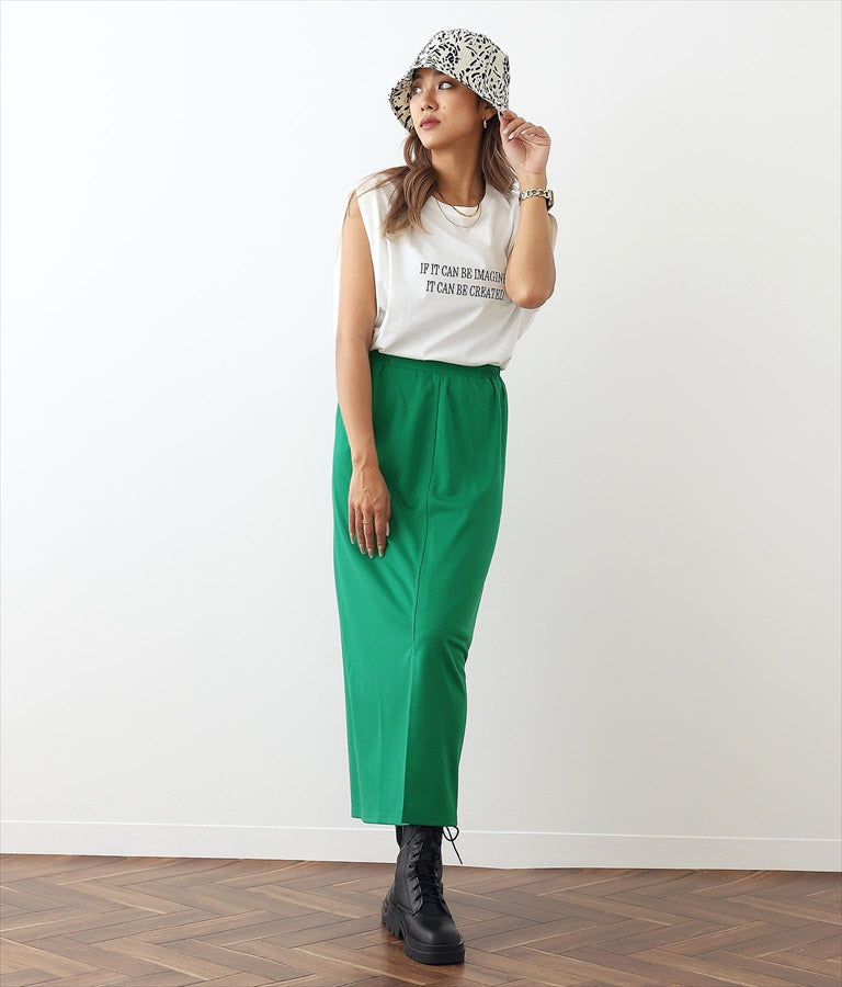 ポンチカラーナロースカート