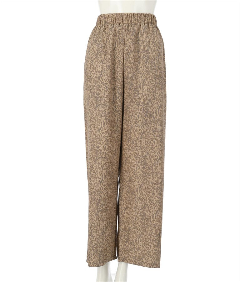 アニマルニュアンス柄ワイドパンツ 152-5220