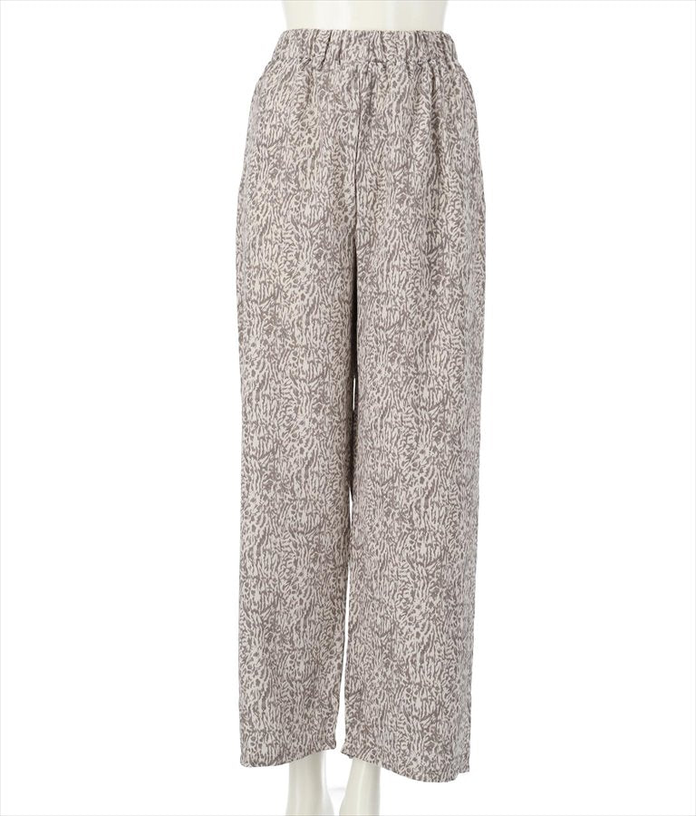 アニマルニュアンス柄ワイドパンツ 152-5220