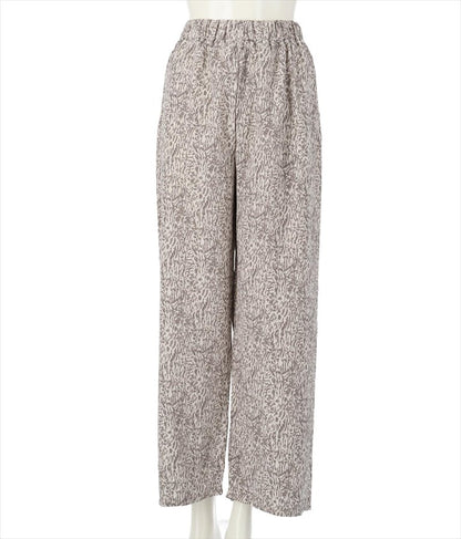 アニマルニュアンス柄ワイドパンツ 152-5220