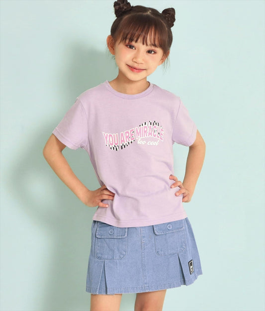 チェッカー ロゴ Tシャツ  423-2817