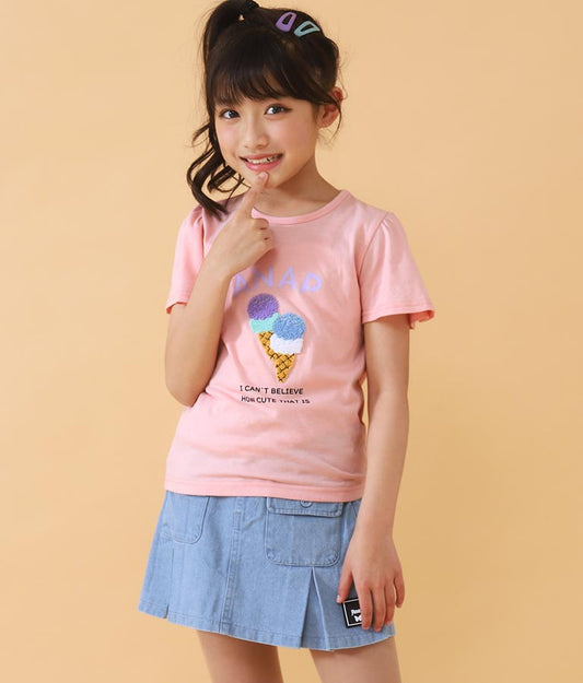 アイス フレア スリーブ トップス Tシャツ  423-2777